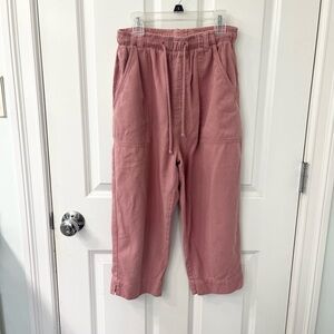 Women's Pink Cropped Pants